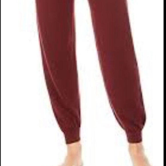 ALFANI Sz L Soft Knit Faux Wrap Drawstring Cuffed High  Rise Pockets Jumpsuit - Picture 3 of 8